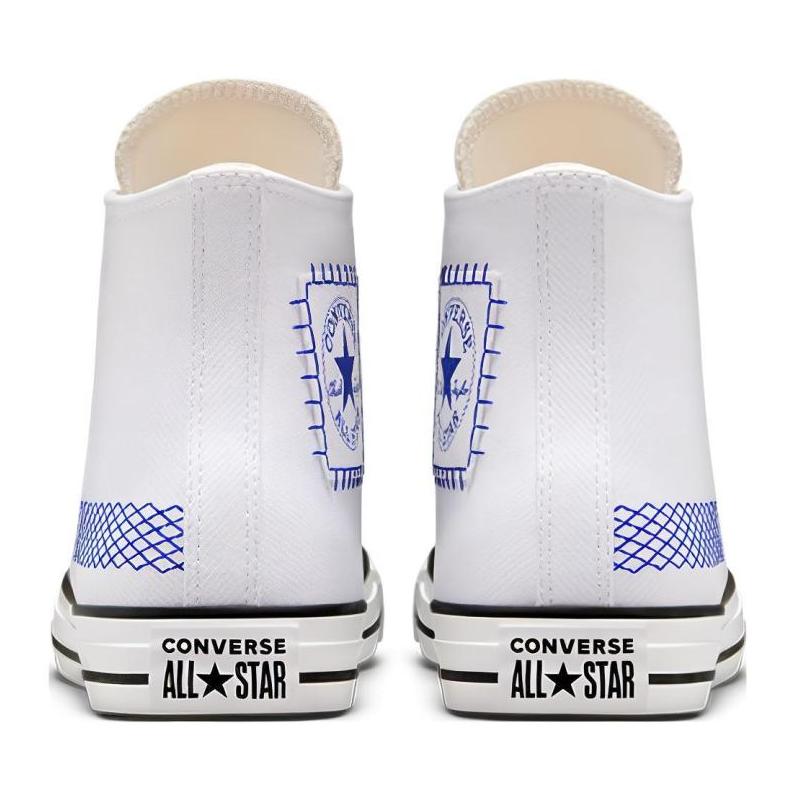 Converse Chuck Taylor All Star Trendy Lightweight High-Top Espadrilles Unisex White Blue