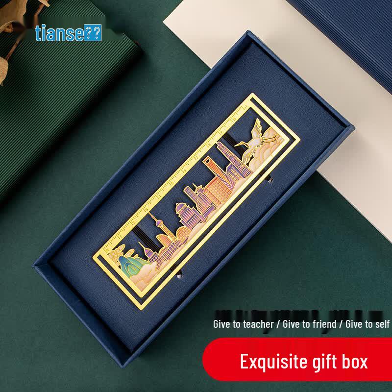 Tianshi Chinese Cultural & Landmark Metal Bookmark Gift Collection 1 box