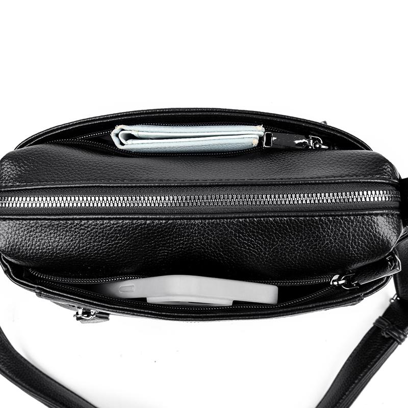 Fashionable Women's Leather Crossbody Bag, Elegant Shoulder Bag, Women's Large Capacity Crossbody Bag, Retro Shoulder Bag, Multi Pocket Shoulder Bag