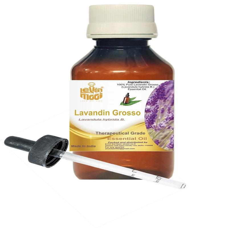 Levenmooi Lavandin Grosso (Lavandula Hybrida B.) Pure & Natural Therapeutic Grade Essential Oil Plastic with Dropper