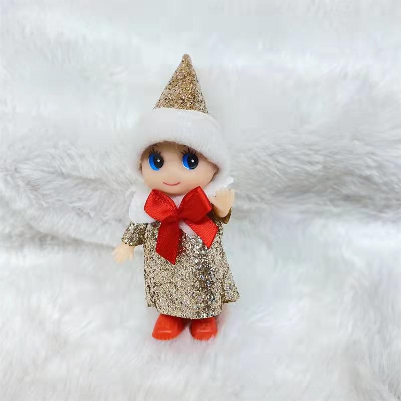 Baby Doll Elf Toy With Movable Arms Legs With Feet Shoes Christmas