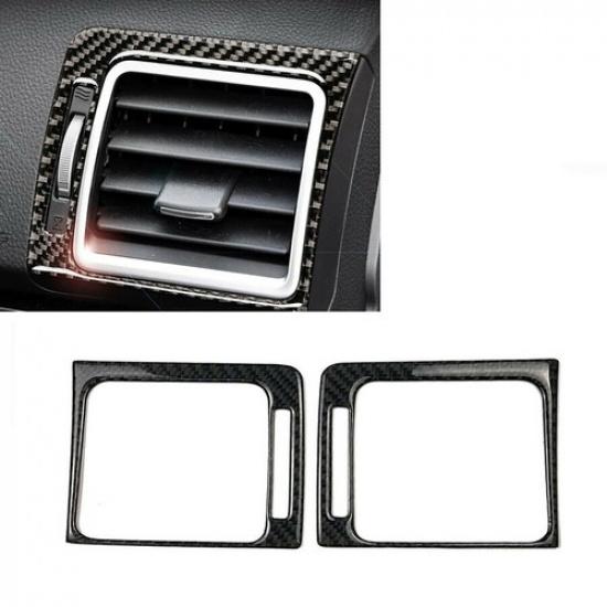 Air Condition Vent Outlet Cover Trim Carbon Fiber For Subaru Forester 2016-2018