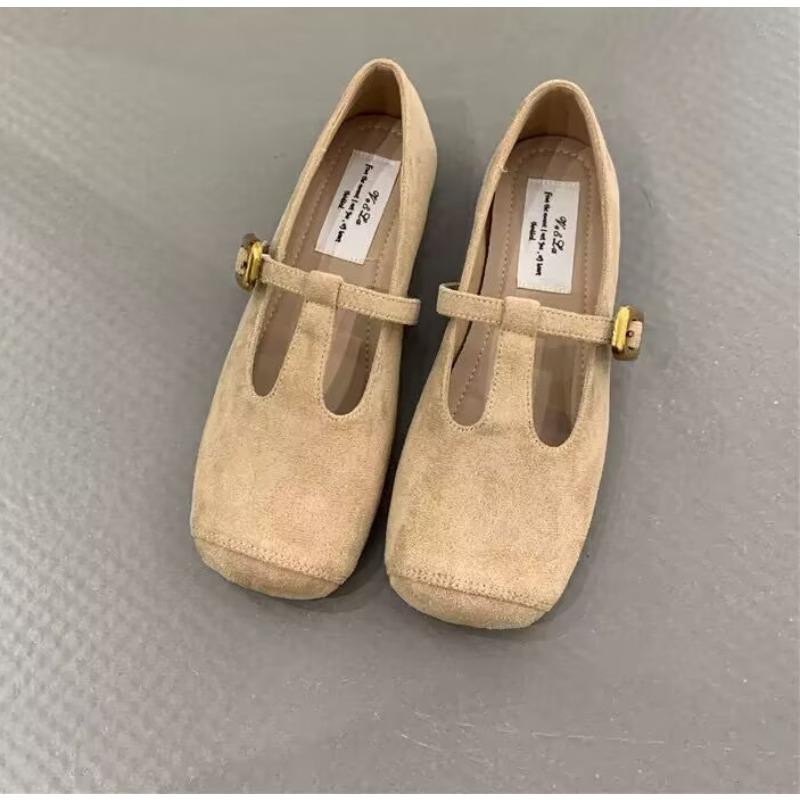 Autumn Women Flat Shoes Round Toe Slip on Ladies Elegant Mary Jane Shoes Soft Flat Heel Outdoor Dress Ballerin