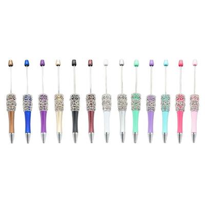 5/8x/Set Beadable Ballpoint Pen Signature Pen Smooth Writing Pen Beaded Pen