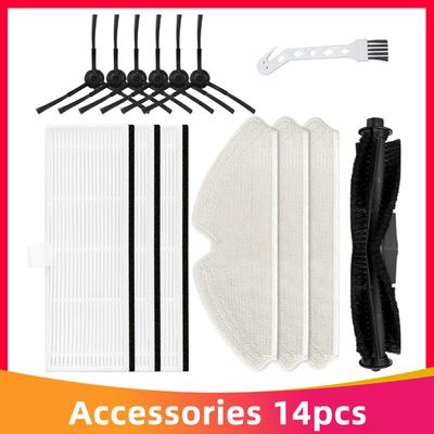 For Uoni V980 Plus Robot Vacuum Cleaner Replacement Main Roller Brush Side Brush Hepa Filter Mop Cloth Spare Parts Accessories