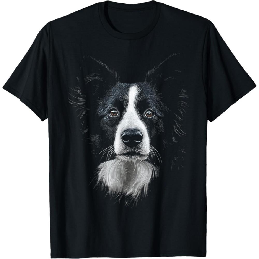 

Border Collie Dog Motif Pet Illustration Border Collie T-Shirt S