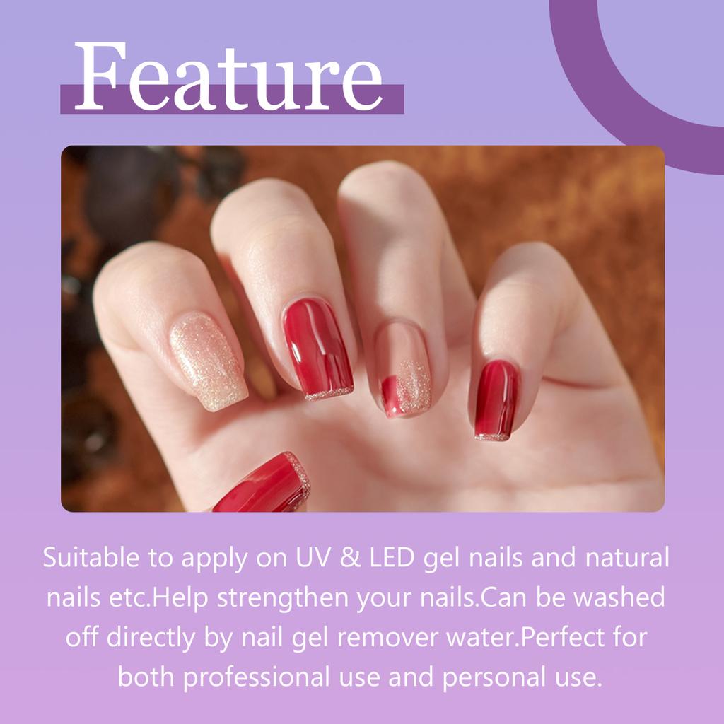 MAYJAM 8Pcs Colorful Nail Gel Polish Set Glitters Holographics Nail UV Gel Soak Off UV Nail Art Gel Fingernail Women Fashion Nail Care