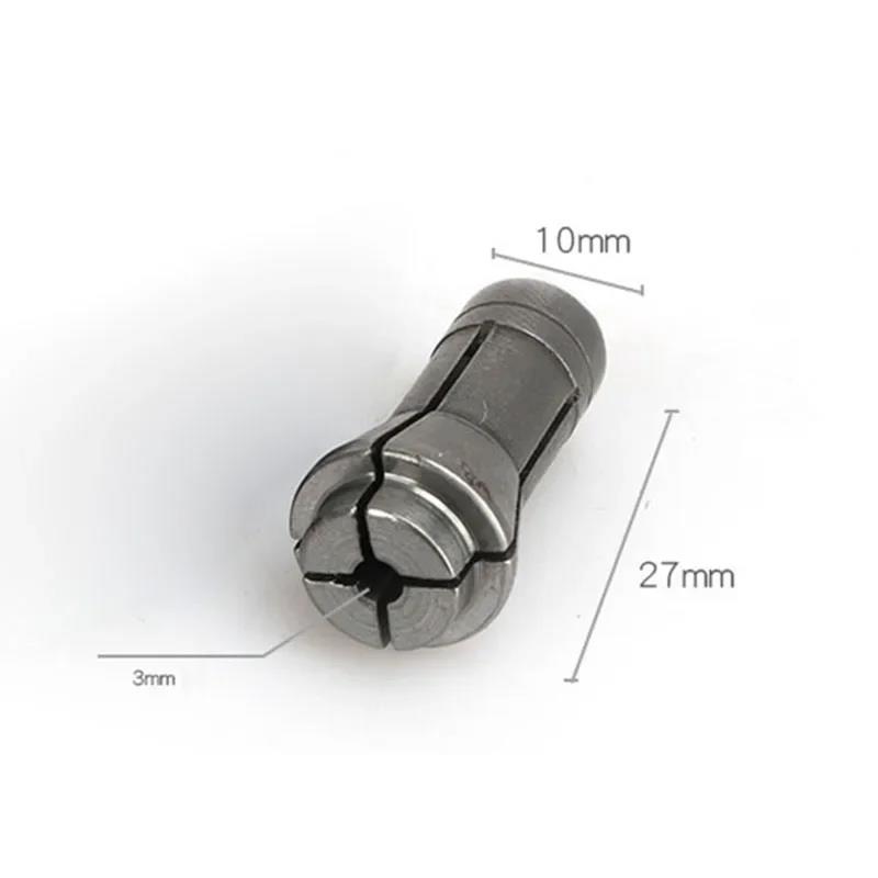 3mm/6mm Collet Chuck Adapter Pneumatic Engraving Trimming Machine Lathe Chuck Clamp Head High Precision Collets Chuck 27*10mm Tire Chucks 1