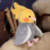 Bird Soft Stuffed Toy Doll Parrot Cosplay Plush Doll Educational Toys Kawaii Cockatiel/Budgerigar/Monk Parakeet Hand Puppet