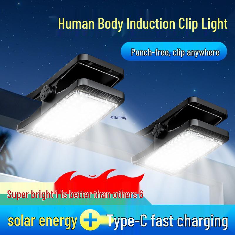 

2025 Human Induction Solar Outdoor Wall Light for Courtyard & Balcony Premium (Cool Light) Solar, No Electricity Cost