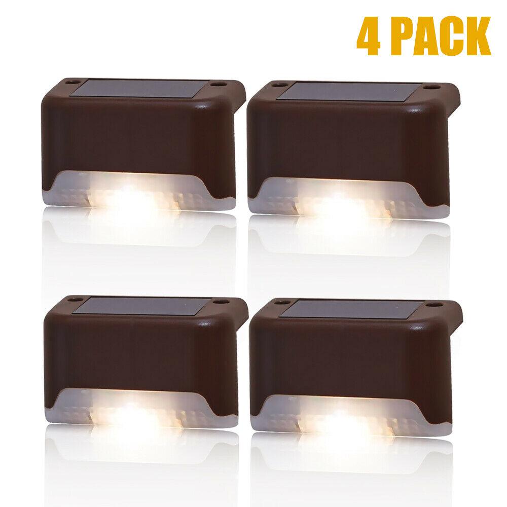 

4 шт. садовые светодиодные фонари на солнечной энергии коричневый