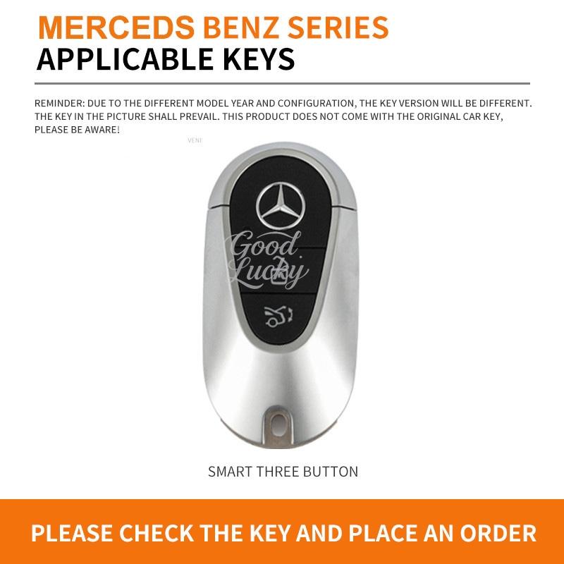 AABIC1 Zinc Alloy Car Key Case Cover Shell Control Keys Shell For Mercedes Benz C E S Class W223 W206 C260 C300S400S450S500 Accessories