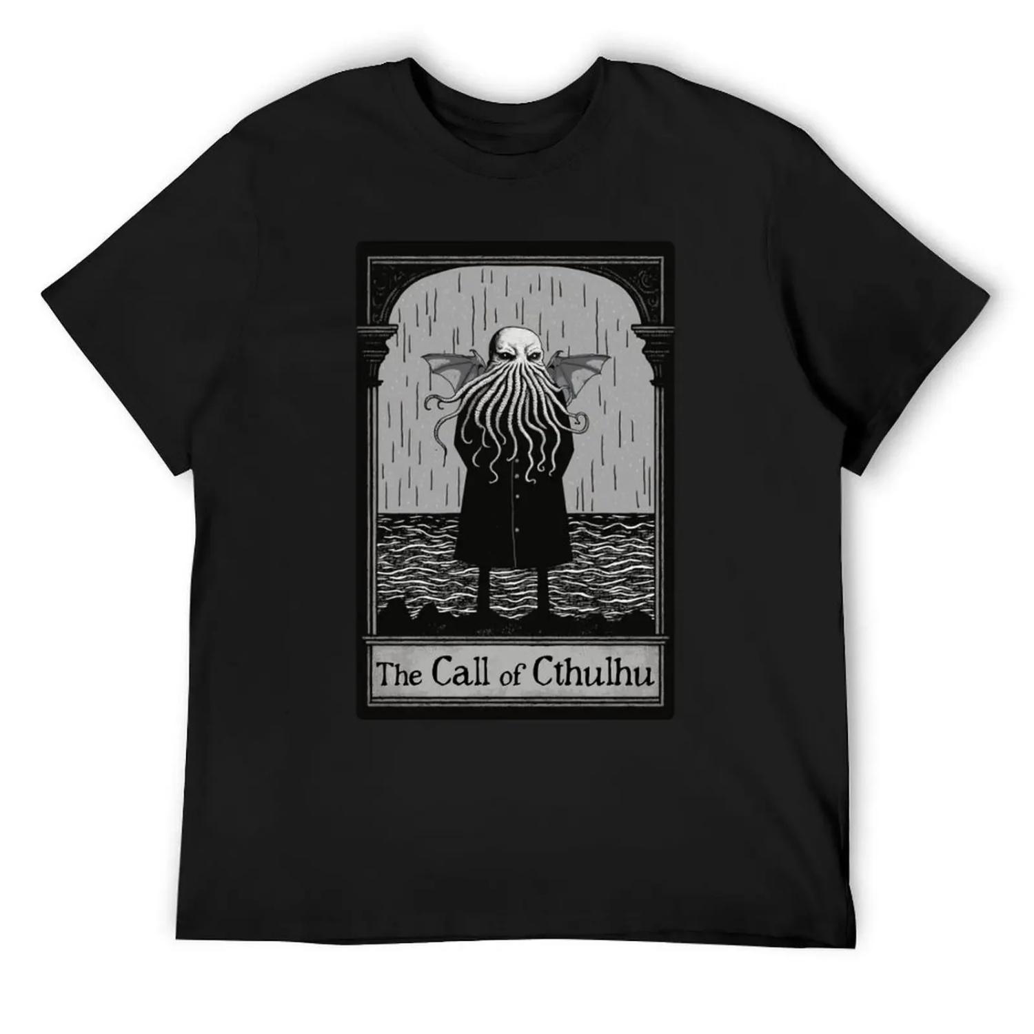 

Edward Gorey s The Call of Cthulhu T-Shirt fashion shirts sublime anime figures shirts graphic tee cotton t shirt men XXXXXL чорний
