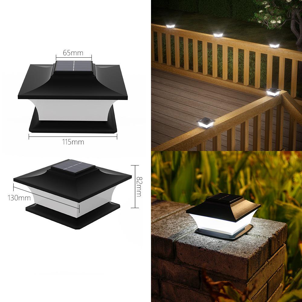Solar Post Top Light for Garden, Fence, Terrace, and Courtyard
