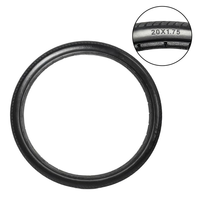 20x1.75 Bicycle Solid Tire Polyurethane Solid Outer Tire For 20inches Bike Trolley And Wheelchair Replacement Solid Tire