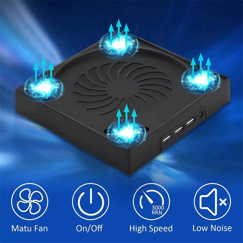 Cooling Fan For Xbox Series X With 3 Usb Port Xbox Series X External Cooler Turbo Temperature Control Fan Console Standing Mount