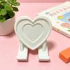 Heart Cell Phone Holder 3D Printed Love Heart Shaped Mobile Phone Stand Valentine's Day Gift for Home Office Desktop Decoration