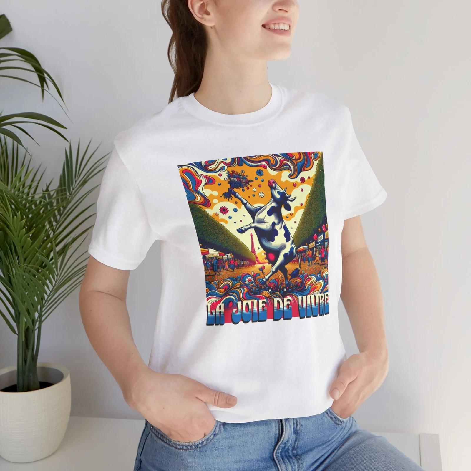 La Joie De Vivre - French Cow T-Shirt 4XL