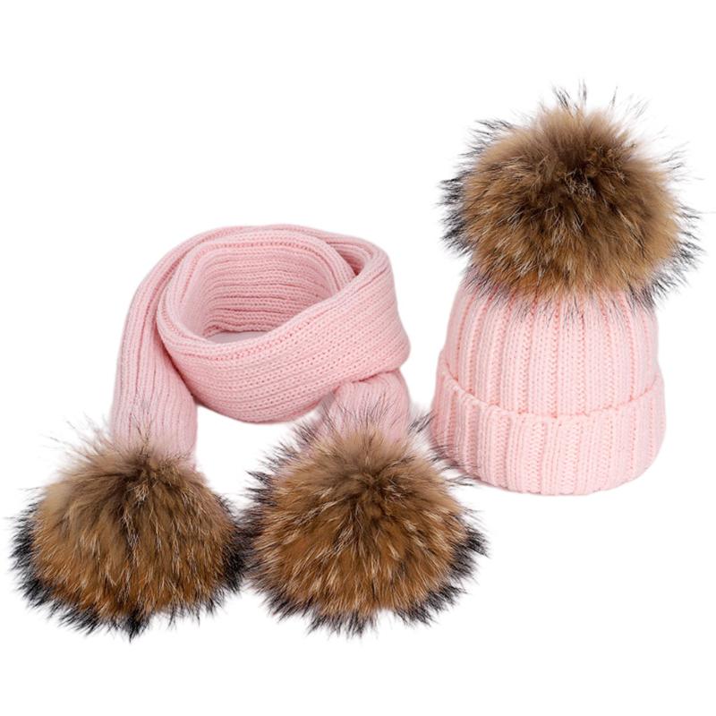 Buy 2pcs Children Knitted Beanie Hat 