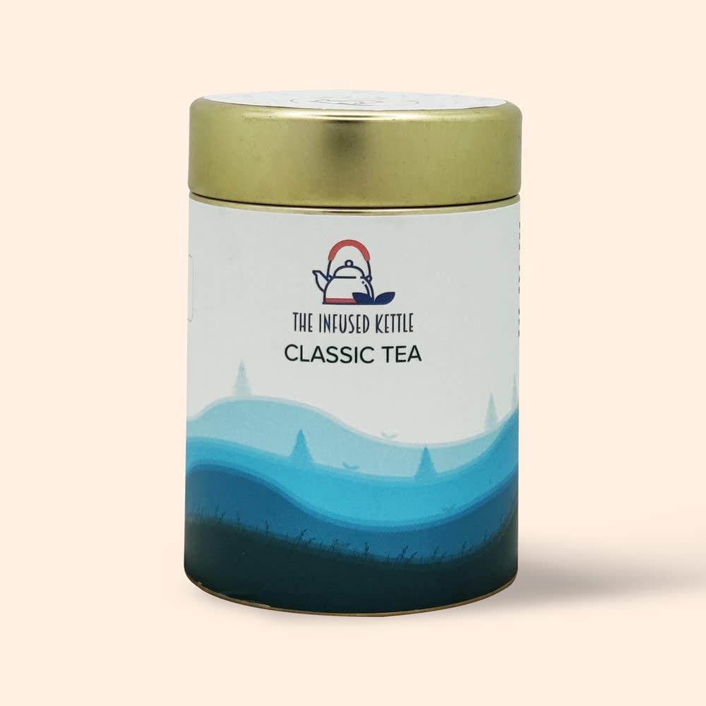 The Infused Kettle Premium Classic Tea, 22 Cups, Natural Blend of High Grade Darjeeling Loose Oolong Tea Leaves & Buds, Tangy & Floral Flav