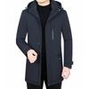 Mens Short Down Jacket Winter Warm Hooded Parka Middle-Aged Men Slim Fit Black Gray Coffee Navy