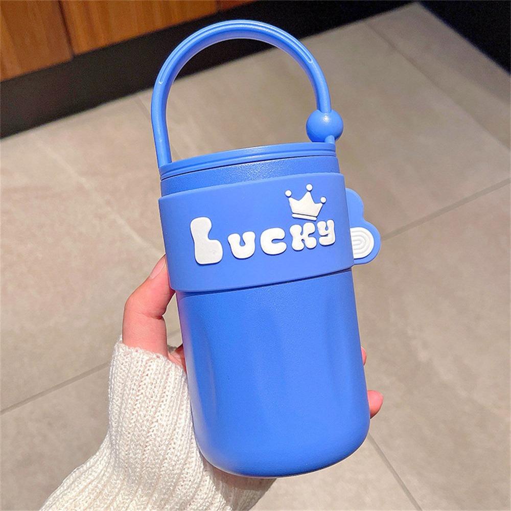

New Thermos Cup Fresh And Tasteless Minority Girl High Capacity Cartoon Coffee Utensils Thermos Cup Fashion Style Tumbler 420ml