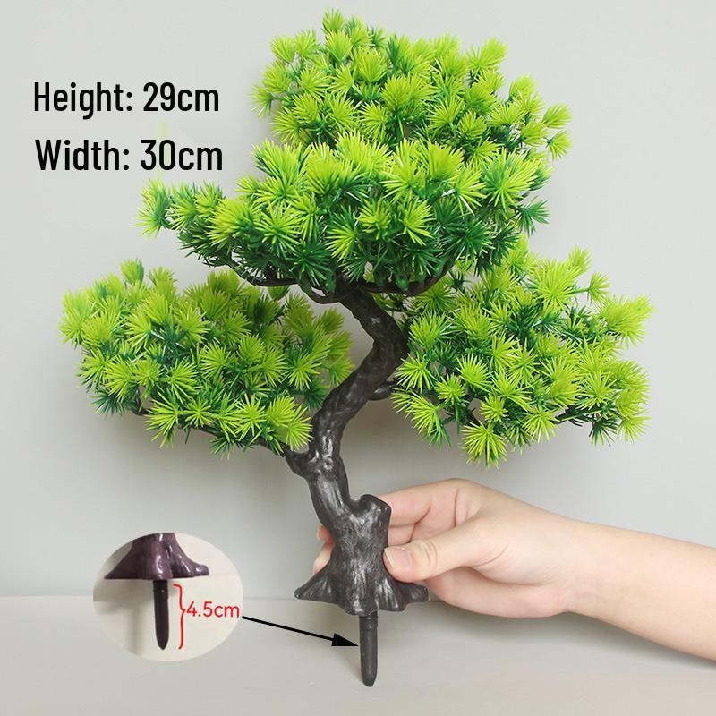 

Искусственная сосна Свадебная цветочная композиция: Зеленый денежное дерево бонсай для украшения дома