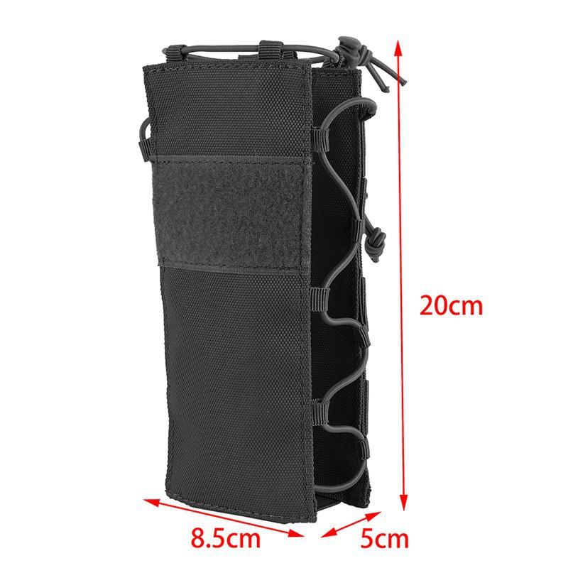 Elastic Water Bottle Bag Multi-functional Military Fan Outdoor Sports Cup Cover Molle Accessories Hanging Waist Pocket