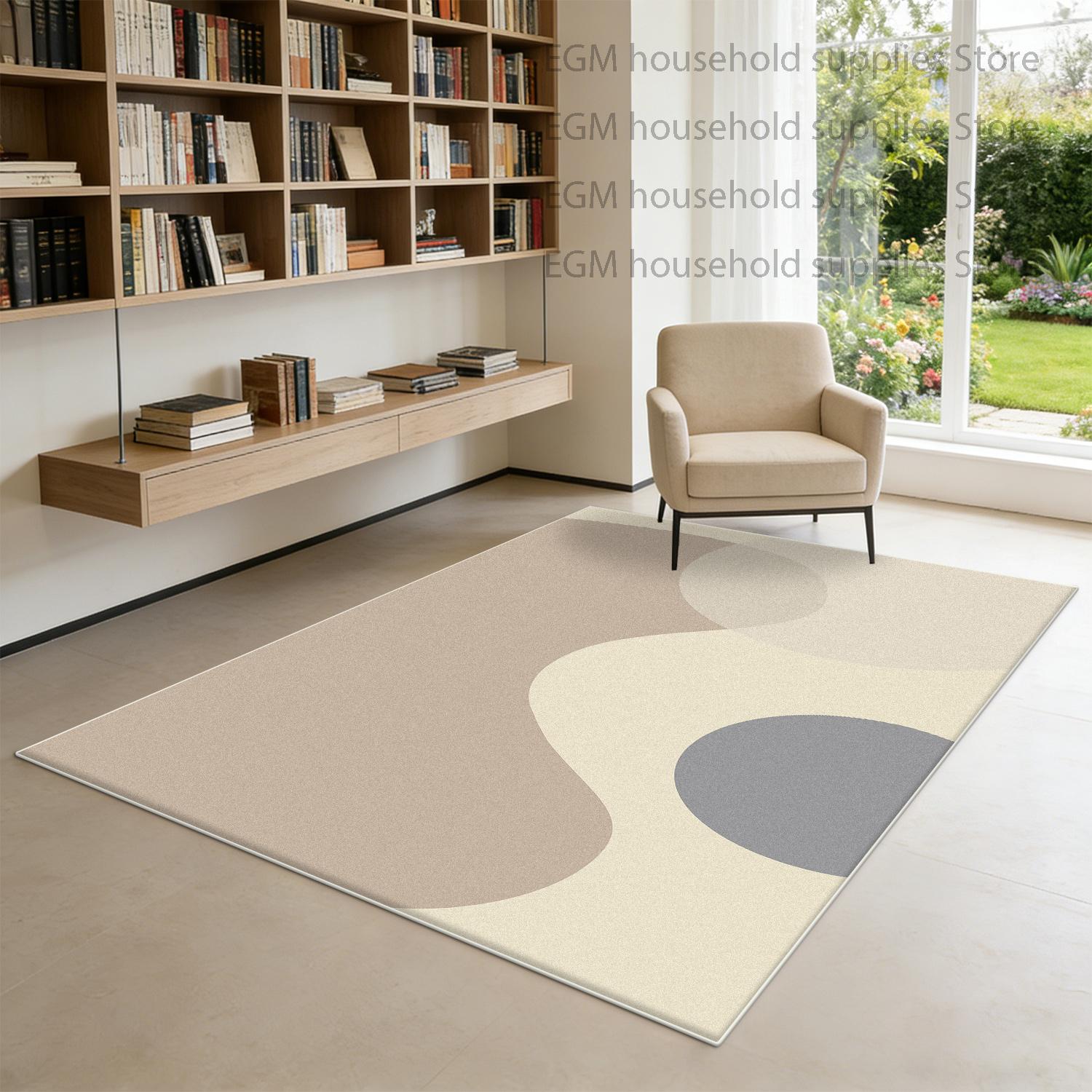 

Light Luxury Rug simple style Living Room Decoration Bedroom Home Floor Mat study Cloakroom Large Area washable Carpet non-slip 60x90cm