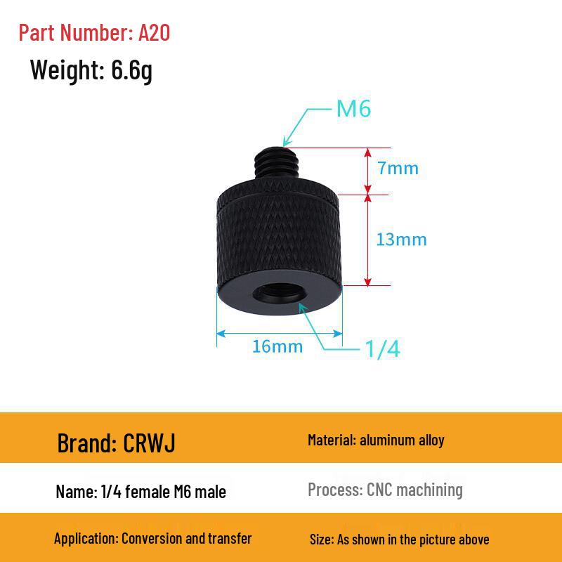 Multi-Size Conversion Screw Adapter for Camera & Projector Brackets