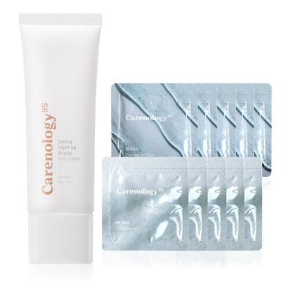 [1+1] CARENOLOGY Toning Light-up Repair Sun Cream SPF50+ PA++++ 45ml / Pink Tone-up Sun Cream