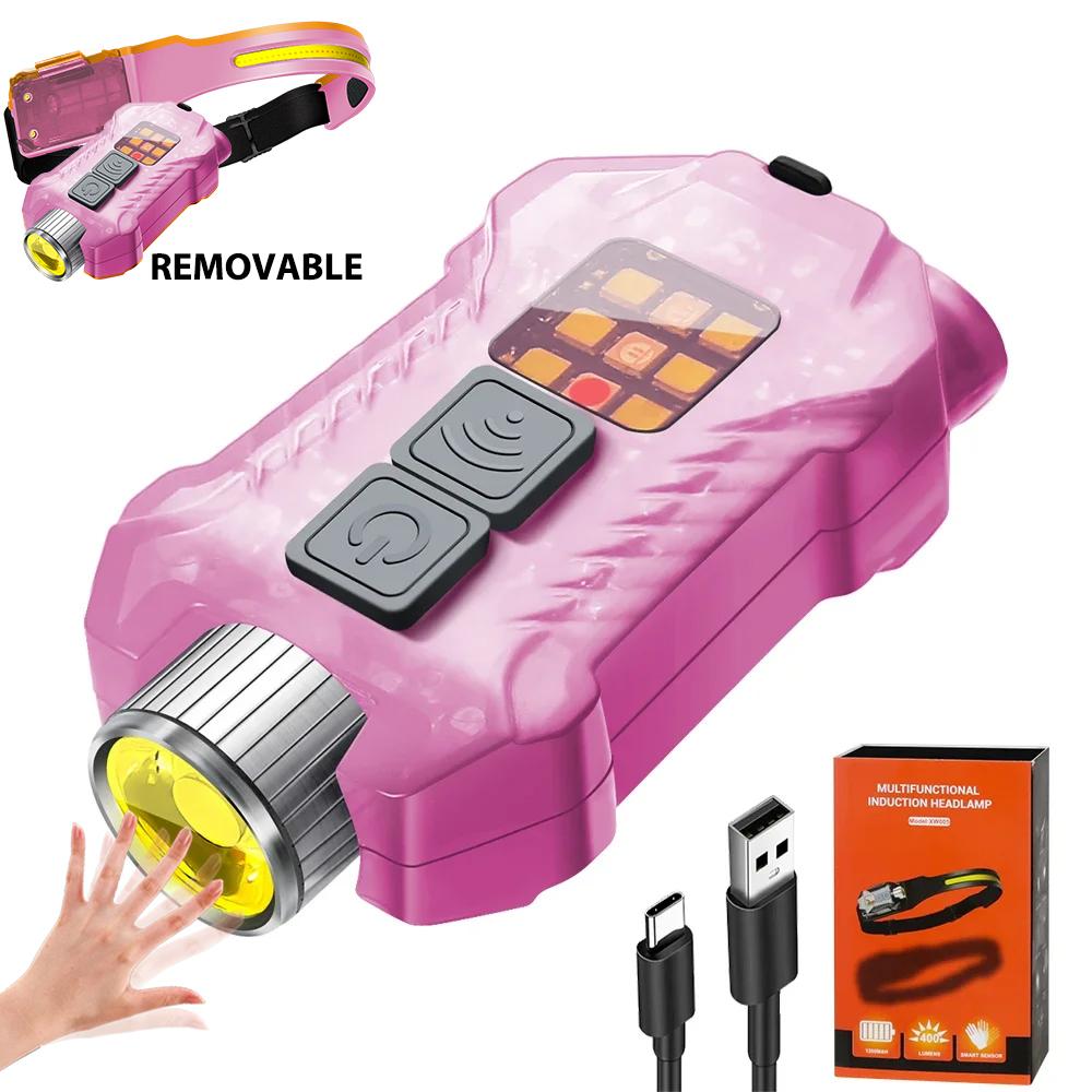 KDULIT XW005 LED MINI Flashlight Multi-function Rechargable Portable EDC Torch with Tail Magnet UV Light Outdoor Camping Lantern