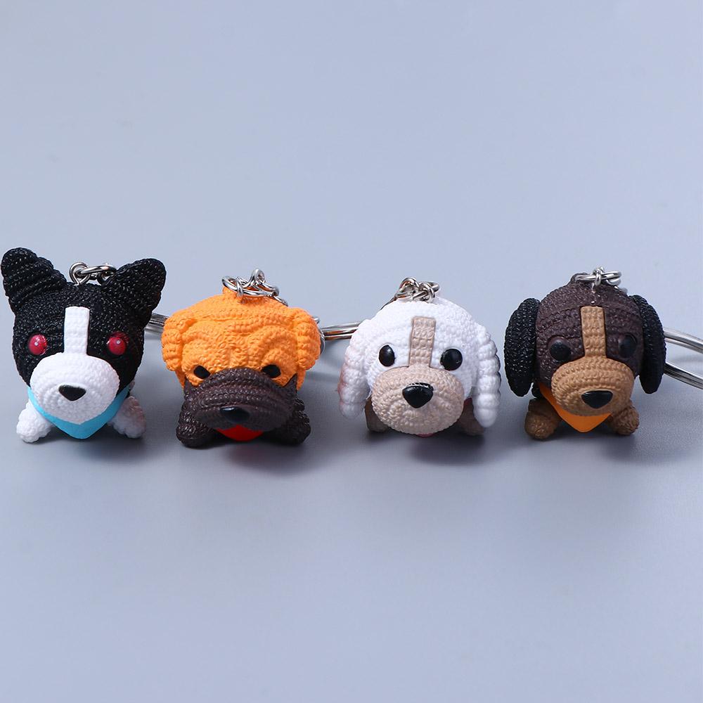 Bag Ornaments Key Accessories Dog Doll Keyrings Bag Pendant Dog Mascot Keychain Keychains