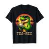 Lustiger T Shirt Rex Dinosaurier Trinken Cool Dino Wortspiel Vintage Washed Comfortable Versati