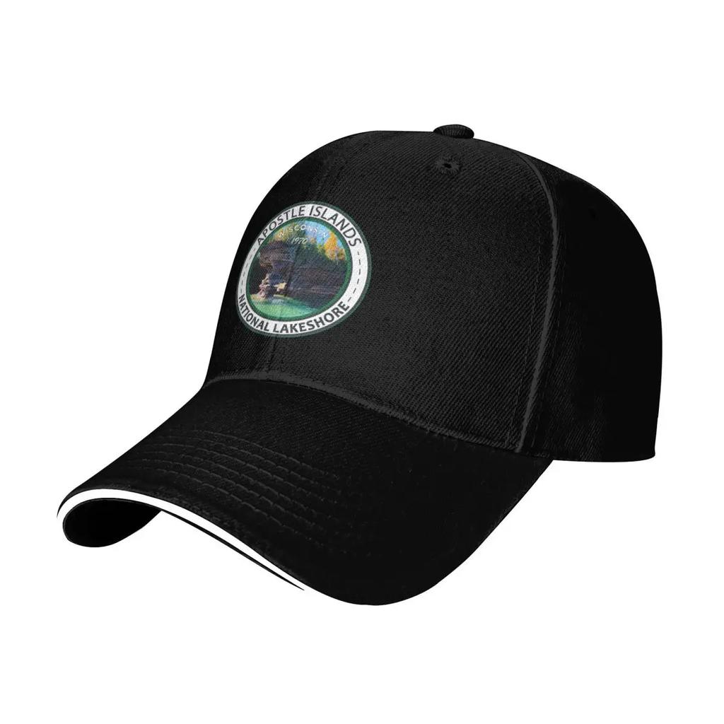 Apostle Islands National Lakeshore Wisconsin Badge Baseball Cap Beach Kids Hat Men Hats Womens