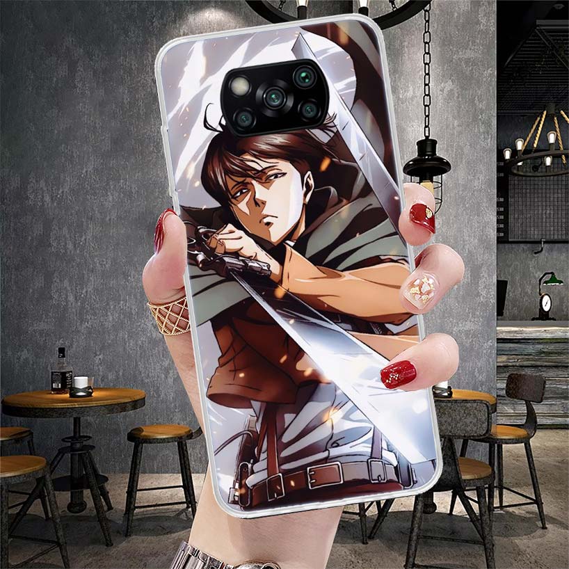 Titan Attack Levi Phone Case For Xiaomi Redmi 15C 15 13C 13 Poco X5 X6 X7 F7 Ultra M7 12C 12 10 10C 9C 9A 9T 9 Fundas Poco X3 X4