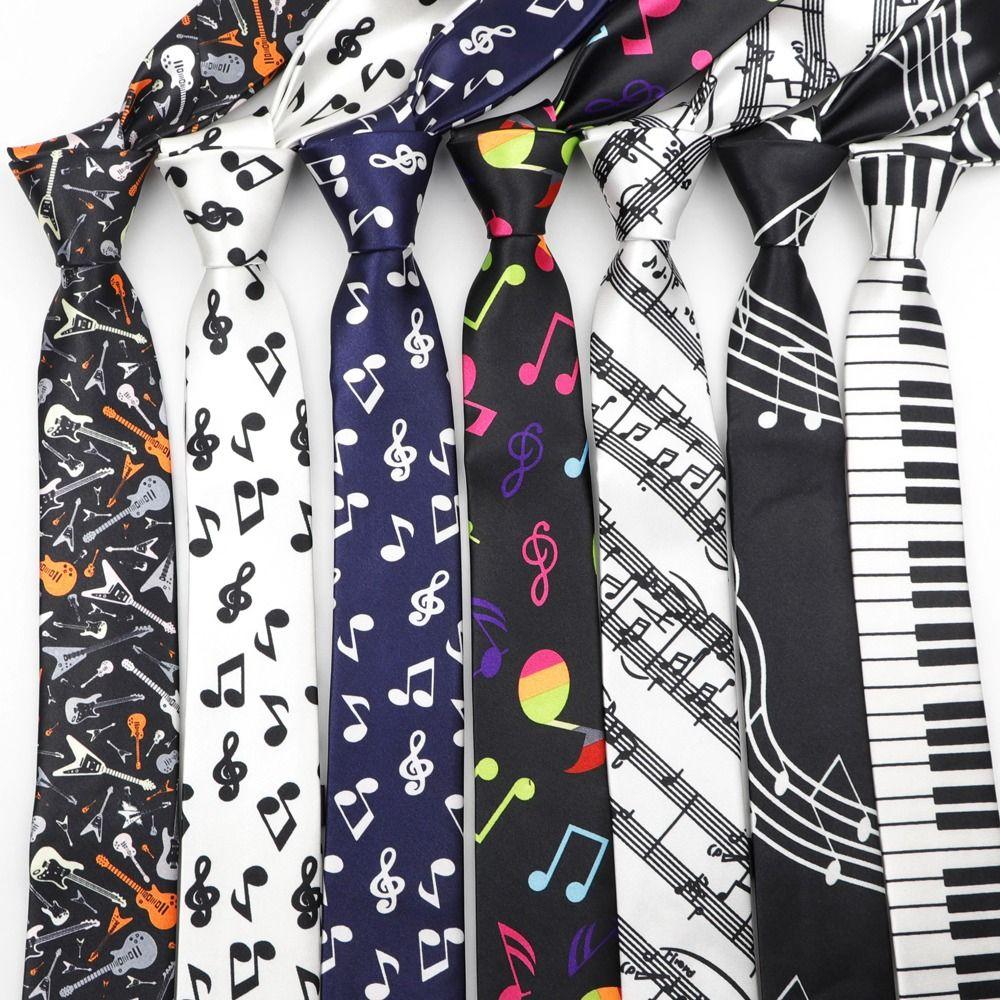 Notes Stripe British Style Bowknot Lattice Print Women Slim Ties Fashion Neck Tie Men Plaid Necktie