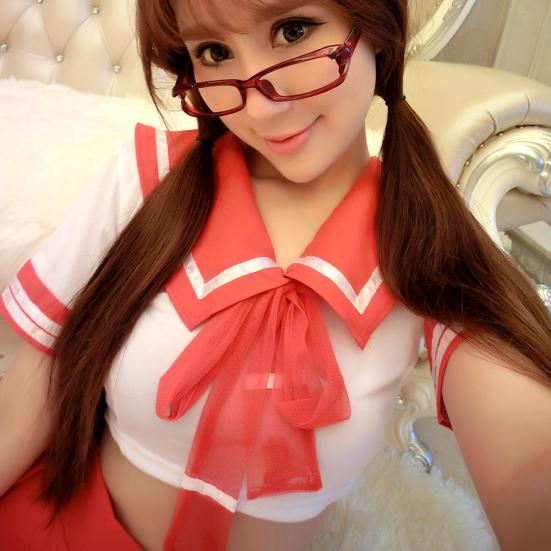 Women Crop Top Mini Pleated Skirt Stockings Schoolgirl Uniform Cosplay Costume