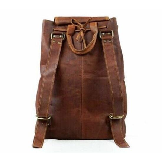 Retro kožená taška Batoh Ruksak Laptop Originální unisex Vintage cestovní taška