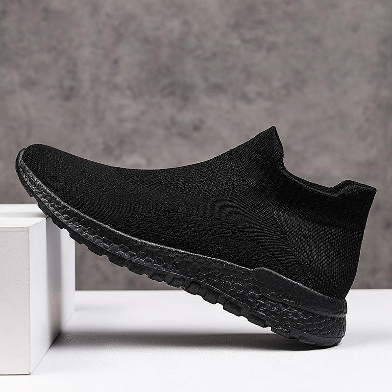 

Large size Amazon Xiyin new couple flying woven casual sports shoes mesh socks running shoes one piece 2025 35