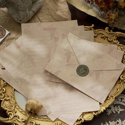 12 Teile/satz Vintage Blume Umschlag Set Klassische Beschreibbare Brief Papier Versiegelung Aufkleber Umschlag Set Schule Büro Schreibwaren