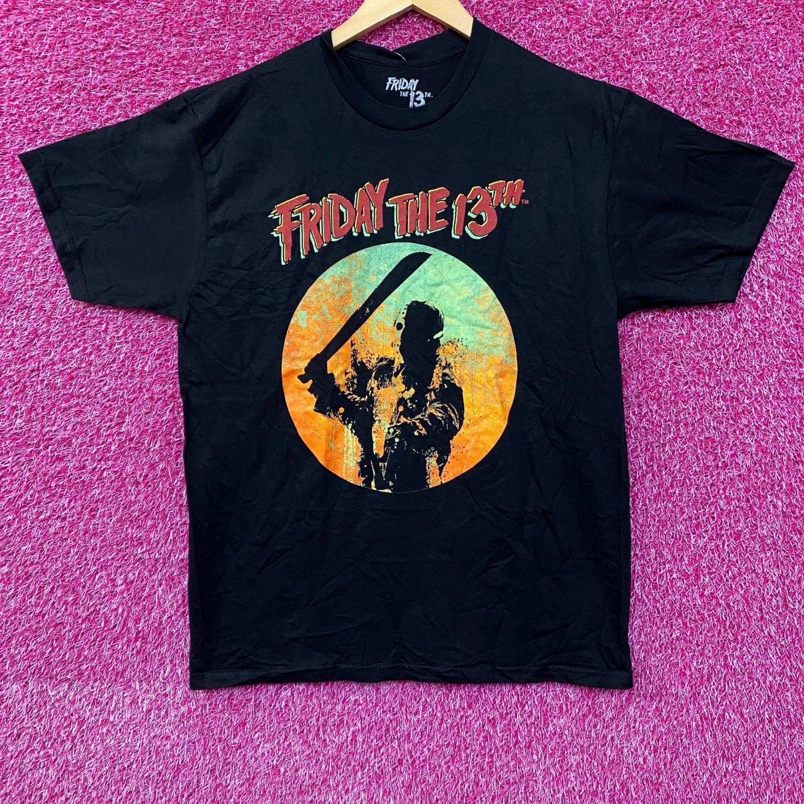Gildan Friday The 13th Jason Voorhees Retro Game Graphic Design T-shirt Large S