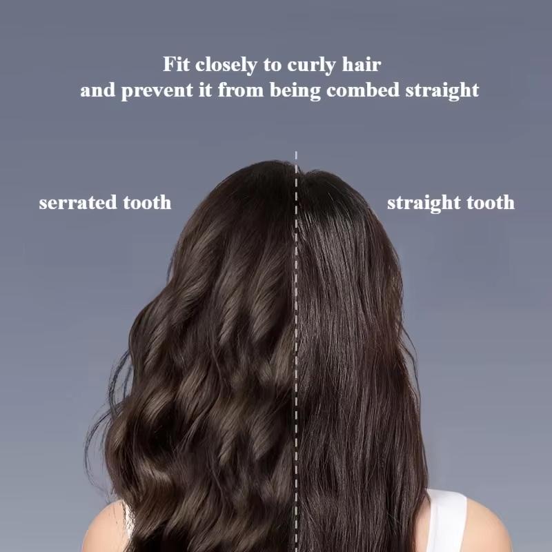 Dual Wide-Tooth Hair Combs, Ideal For Long Curls & Voluminous Styles, Curly Hair Management &Home Massage, Elegant Hair Care