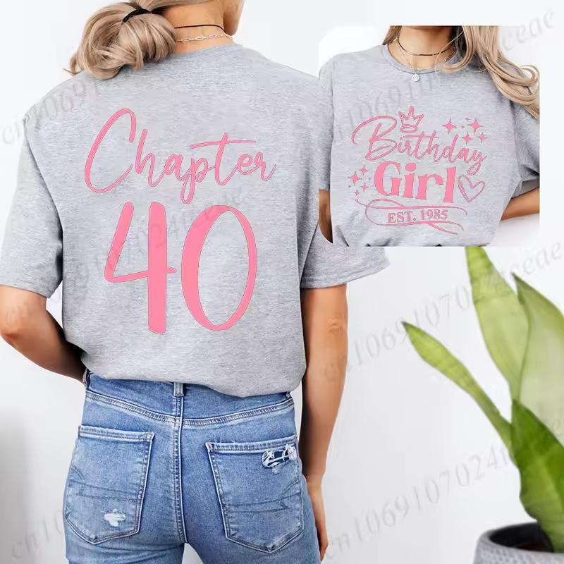 Classic 1985 T-shirts for Women, Vintage 40th Birthday Year Tshirts for Women Men, Cute 40th Milestone Best Friend 40 Bday Shirt