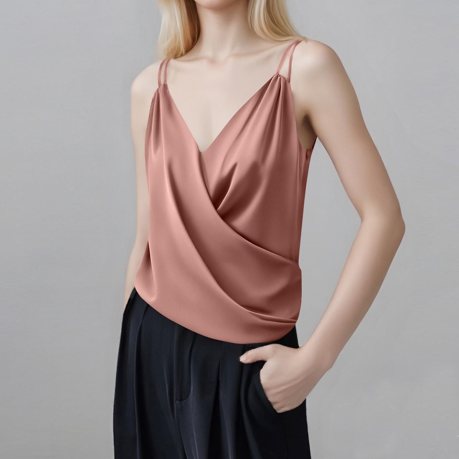

Women’s Tops Blouses Casual Mid-length Shirts Fashion Print Tunic Tops With Pockets L рожевий