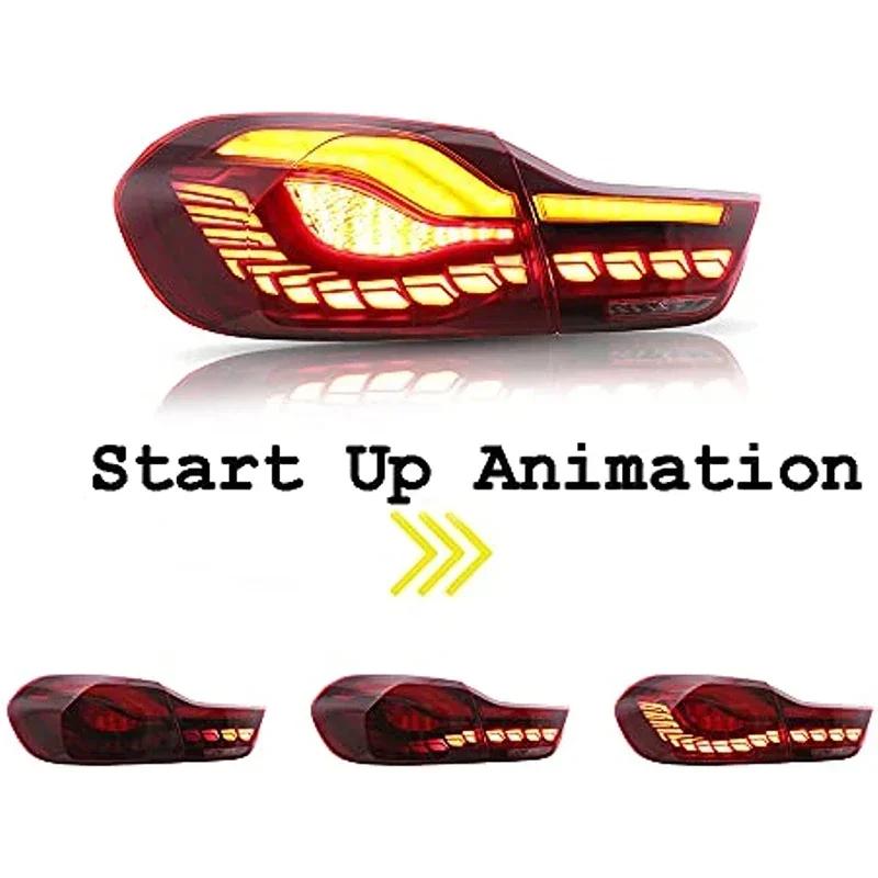 4PCS LED Tail Lamps for BMW F32 F36 425i M4 GTS LED Tail Light Rear Fog Brake Turn Signal Automotive Accessories
