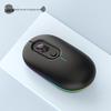 Silent Dual-Mode Luminous Wireless Mouse - Multi-Color Gift for Office & Gaming