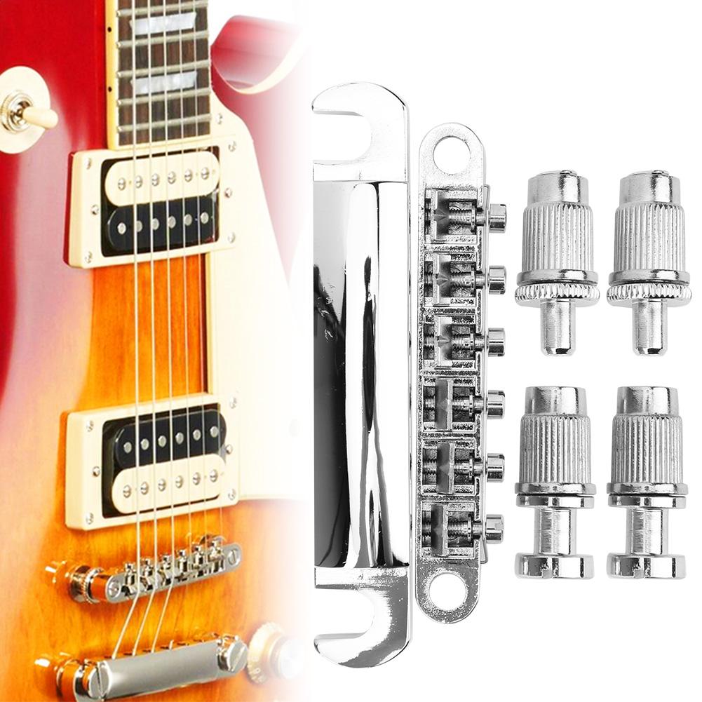 6 String Fixed Bridge Set Zinc Alloy String Base for   Electric Guitar Accessories