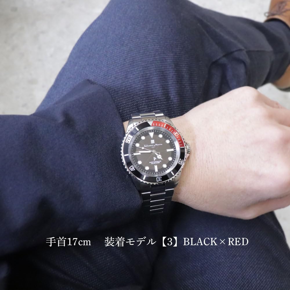 Salvatore Marra 10 ATM Water Stainless Steel Metal Japanese Salvatore Marra Popular Brand SM22110 Includes Watch Cloth Men's Solar-Powered