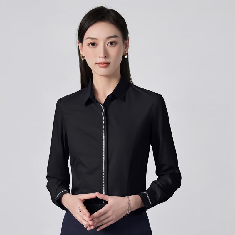 Women s Long Sleeve Business Casual Button-Down Shirt 2XL